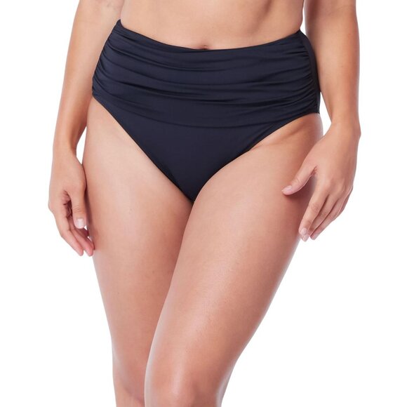 NWT Bleu Rod Beattie Womens Kore High-Waist Bikini Bottom RBKK00924 Black 8 - Picture 1 of 7